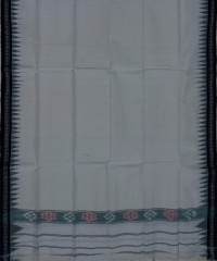 White green colour handwoven cotton gamuchha