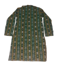 Green colour handwoven cotton kurta