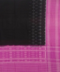 Black pink colour handwoven cotton dupatta