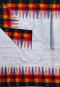 White  colour handwoven cotton Joda