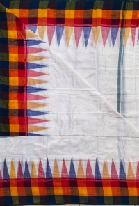 White  colour handwoven cotton Joda