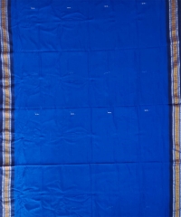 Blue colour handwoven cotton saree