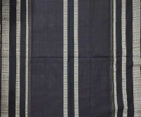 Maroon black colour traditional handwoven cotton saree