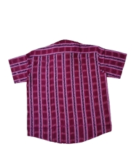 Pink colour handwoven cotton half shirt