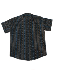 Green colour handwoven cotton half shirt