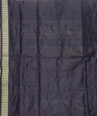 Pink black colour handwoven silk saree