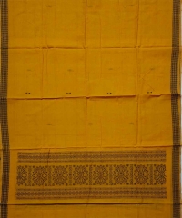 Olive yellow colour handwoven cotton dress piece