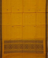 Maroon yellow colour handwoven cotton dress piece