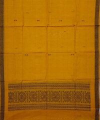 Maroon yellow colour handwoven cotton dupatta