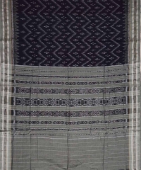 Black gray colour handwoven cotton dupatta