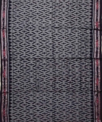 Gray black colour handwoven cotton dupatta
