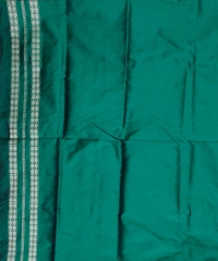 Maroon green colour handwoven silk saree