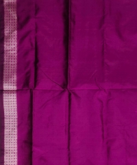 Gray magenta colour handwoven silk saree