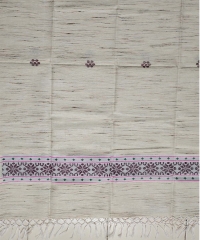 Off white colour handwoven shawl
