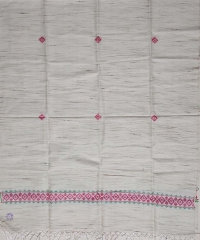 Off white colour handwoven shawl