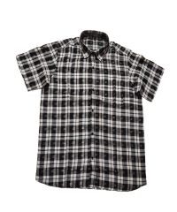 White black colour handwoven cotton half shirt