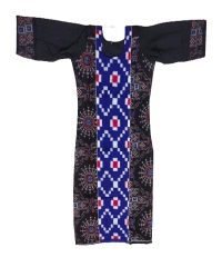 Black blue colour handwoven cotton kurti