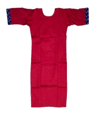 Red blue colour handwoven cotton kurti