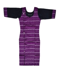 Purple black colour handwoven cotton kurti