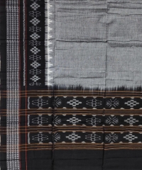 Gray black colour handwoven cotton Dupatta