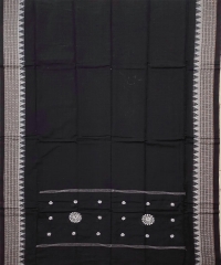 White black colour handwoven cotton dress Piece