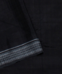Maroon Black cotton Handloom Sambalpuri Saree