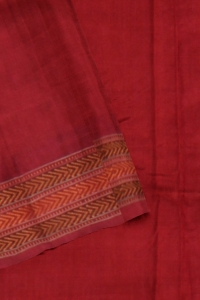 Yellow Maroon Silk Handloom Sambalpuri Saree