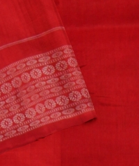 White Red Silk Handloom Sambalpuri Saree