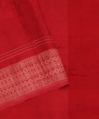 Navy Blue Red Cotton Handloom Sambalpuri Saree
