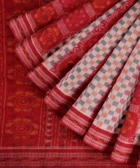 Multicolor  Cotton Handloom Sambalpuri Saree