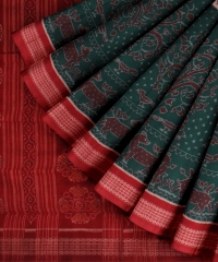 Multicolor  Cotton Handloom Sambalpuri Saree