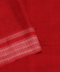 Maroon Red Cotton Handloom Sambalpuri Saree