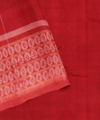 Navy Blue Red Cotton Handloom Sambalpuri Saree