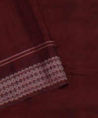 Red Coffee Brown Cotton Handloom Sambalpuri Saree