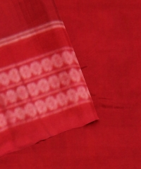 Maroon Red Cotton Handloom Sambalpuri Saree