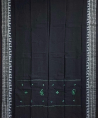 Ramagreen black colour handwoven cotton Suit Piece