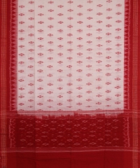 White red colour handwoven cotton Dupatta