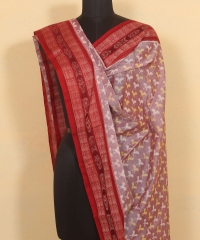 Pink red colour handwoven cotton Dupatta