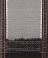 Gray black colour handwoven cotton Dupatta