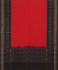 Red black colour handwoven cotton Dupatta