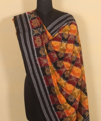 Multi colour handloom dupatta