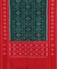 Green red colour handloom dupatta