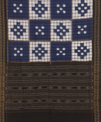 Blue white colour handloom dupatta