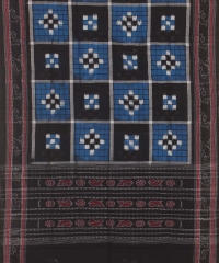 Blue black colour handloom dupatta