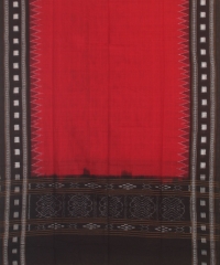 Red black colour handloom dupatta
