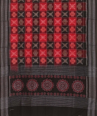 Red black colour handloom dupatta