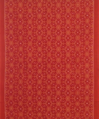 Orange cream colour handwoven cotton Suit Piece