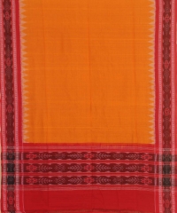 Red yellow colour handwoven cotton Suit Piece