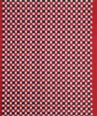 Red black white colour handwoven cotton Suit Piece