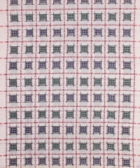 White black colour handwoven cotton Suit Piece